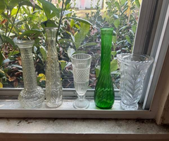 Vintage glass vases