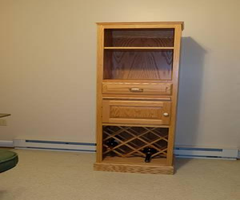 CUSTOM OAK CABINET